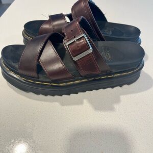 Doc marten size 7 burgundy sandals